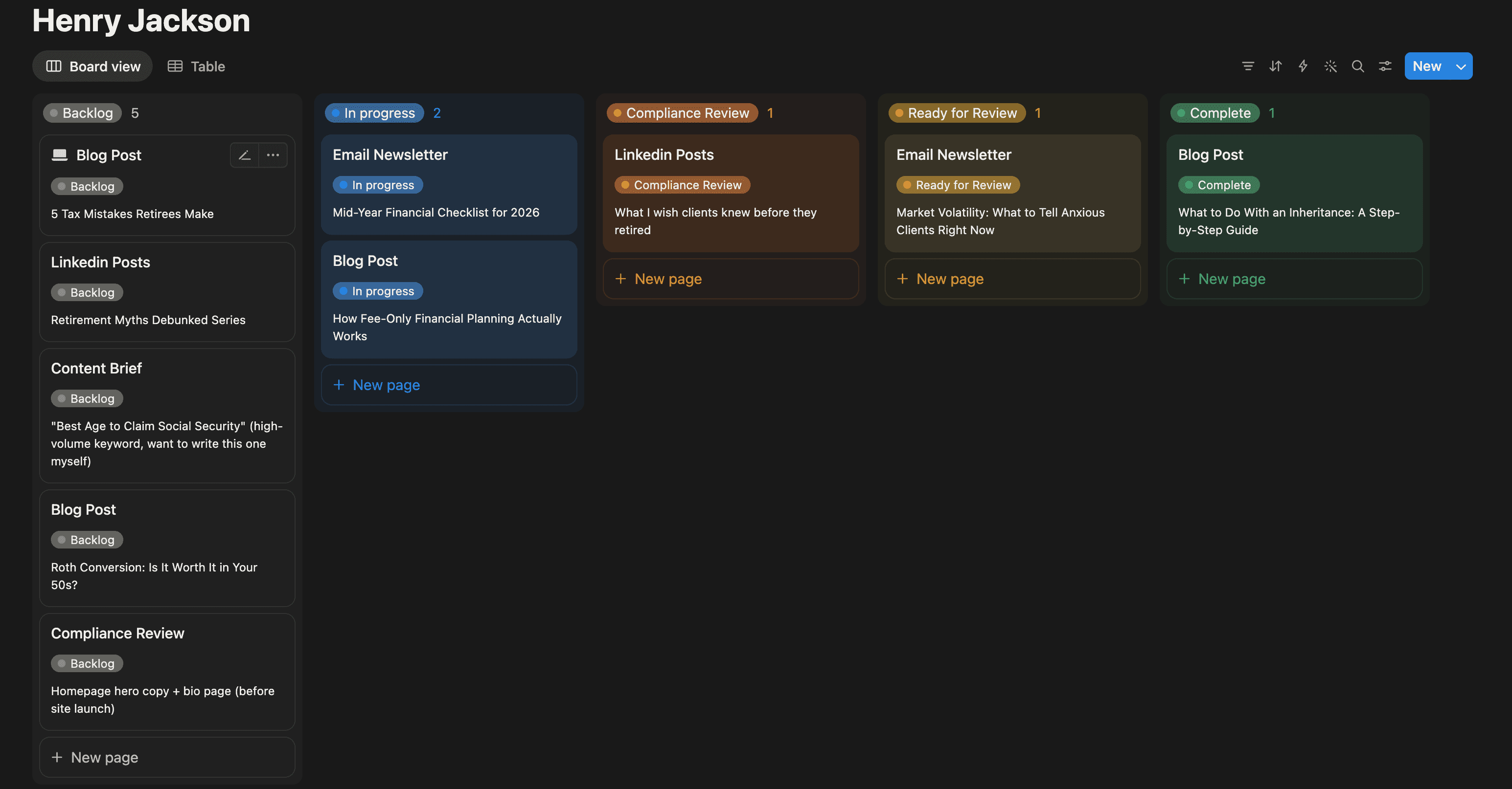 GreyNovo Notion request board